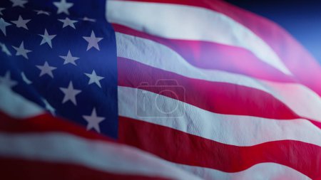 Téléchargez les photos : États-Unis d'Amérique agitant le drapeau national, rendu 3d - en image libre de droit