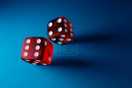 Photo for Background of gambling-related dice, 3d rendering - Royalty Free Image