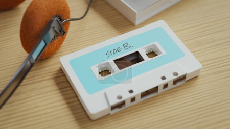 Téléchargez les photos : Vieille cassette avec musique enregistrée dessus. Rendu 3d - en image libre de droit