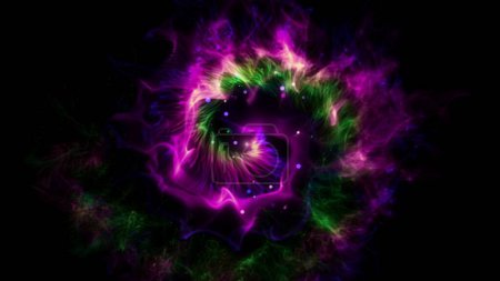 Foto de Animaciones de partículas circulares de luz abstracta. - Imagen libre de derechos