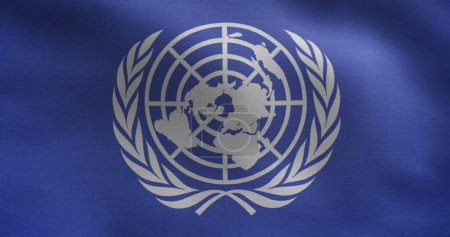 Foto de Bandera de Naciones Unidas. 3D realista - Imagen libre de derechos