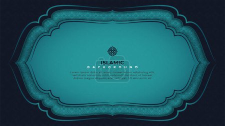 elegant creative blue Islamic background