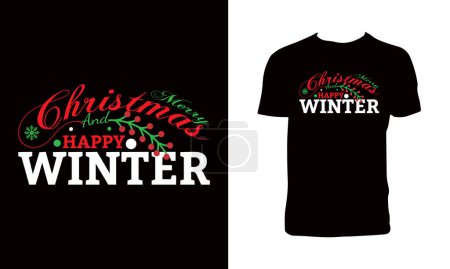 Feliz Navidad Vector T Shirt Design 