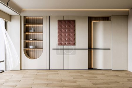 Foto de 3d representación comedor moderno interior minimalista - Imagen libre de derechos