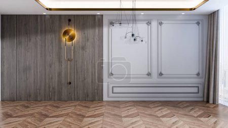Téléchargez les photos : 3d rendant la décoration intérieure de la salle à manger de luxe moderne - en image libre de droit