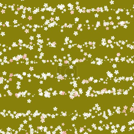 Téléchargez les photos : Petit modèle de fleur vert rétro Y2K - en image libre de droit