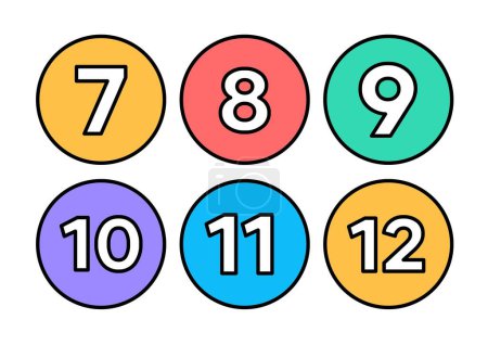 Téléchargez les photos : Numéros colorés à 100 cartes-éclair - 2 - en image libre de droit