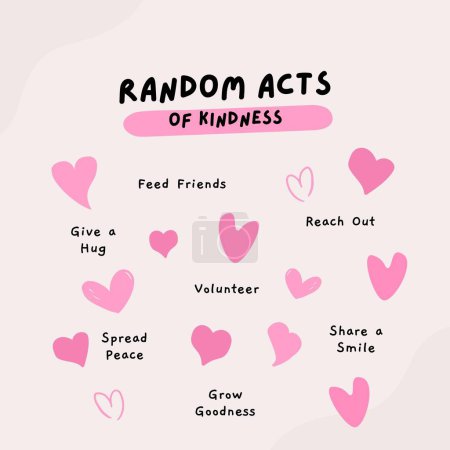 Photo for Pink Cute Random Acts Of Kindness Instagram Post - Royalty Free Image