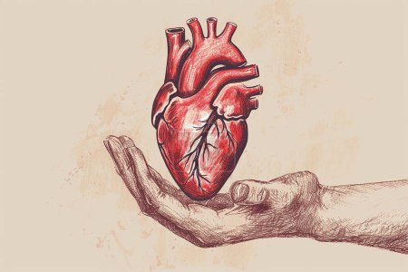 Illustration collection de mains dans diverses poses donnant de l'amour