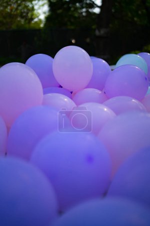 Photo for Outdoor balloons decor. Selective focus - Royalty Free Image