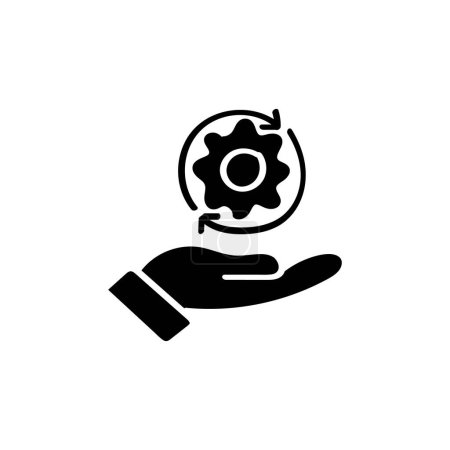 Illustration for Hand Drawn flat icon for responsibility - Royalty Free Image