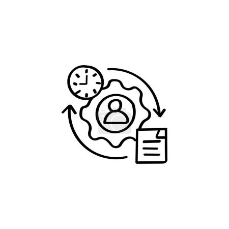 Illustration for Hand Drawn flat icon for utilization - Royalty Free Image