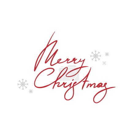 Merry christmas set hand lettering calligraphy isolated on white background. Vector holiday illustration element. Merry Christmas script calligraphy vector