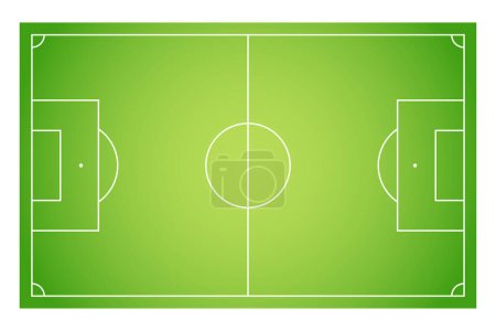 Illustration for Football field green color vector design - Royalty Free Image