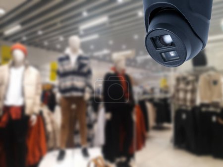 Téléchargez les photos : Caméra de vidéosurveillance espionner le centre commercial - en image libre de droit