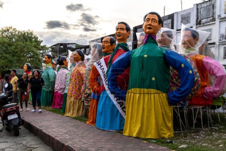 Photo for Nov 19, 2023 festival parade scene at Angono Giant Dool Higantes Festival, Rizal , Philippines - Royalty Free Image