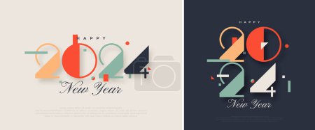 Photo for New Year Eve 2024 Colorful Design. 2024 celebration. Vector Premium Background for Banners, Posters or Calendar. - Royalty Free Image
