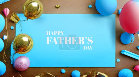 Colorful design to welcome Father's Day celebrations. Premium background for banners, posters, greetings or social media posts.