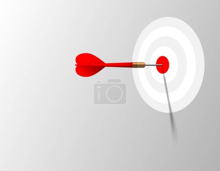 Photo for 1 Dart arrow on center02 - Royalty Free Image