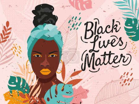 Illustration for Black lives matter vector - Royalty Free Image