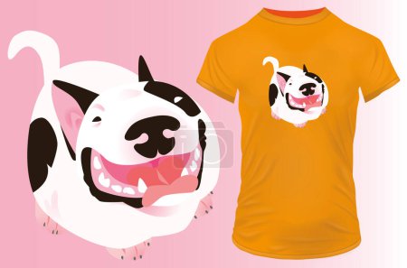 Téléchargez les illustrations : Design mignon t-shirt dogie - en licence libre de droit