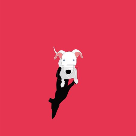 Téléchargez les illustrations : Illustration vectorielle chien mignon - en licence libre de droit