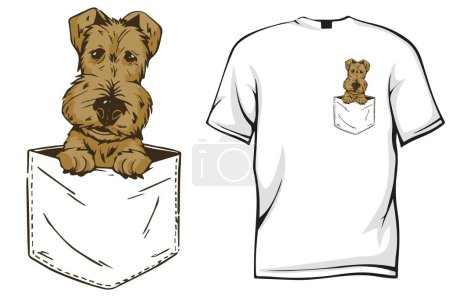 Illustration for Dog t - shirt design vector - Royalty Free Image