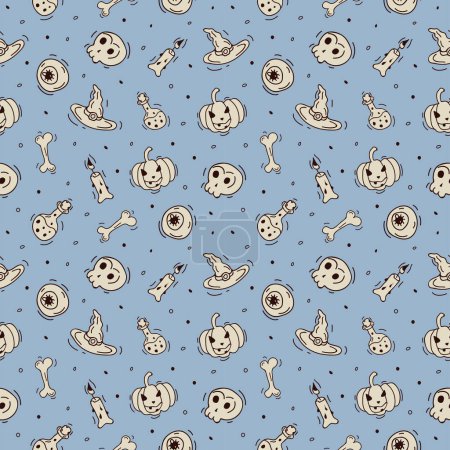 Illustration for Halloween background, pattern, vector - Royalty Free Image