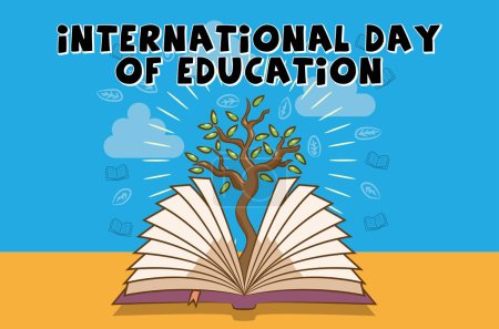 Téléchargez les illustrations : Journée internationale de l'éducation - en licence libre de droit