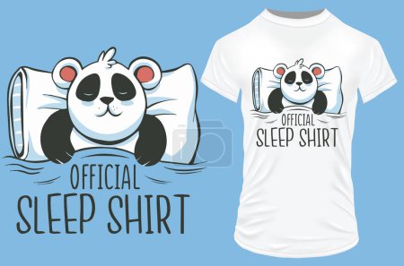 Téléchargez les illustrations : T - modèle de chemise chemise de sommeil officielle - en licence libre de droit