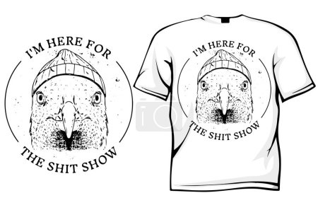 Illustration for Hand - drawn typography t - shirt print design.  shit show - Royalty Free Image