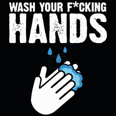 Ilustración de Lavarse las manos, ilustración vectorial - Imagen libre de derechos