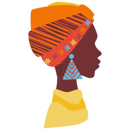 Illustration for African woman vector illustration - Royalty Free Image