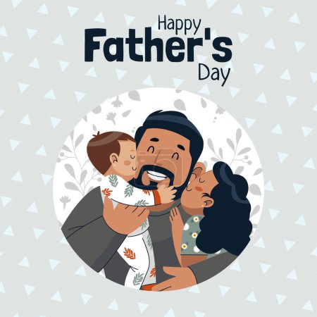 Téléchargez les illustrations : Bonne carte de jour de père - en licence libre de droit