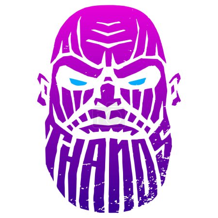 Illustration for Thanos icon vector illustration - Royalty Free Image