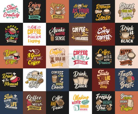 Illustration for Quotes coffee cup typography. Calligraphy style quotes. Shop promotion motivation. Graphic design lifestyle lettering. Sketch hot drink mug inspiration vector. Coffee break. - Royalty Free Image