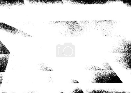Ilustración de Rough black and white texture vector. Distressed overlay texture. Grunge background. Abstract textured effect. Vector Illustration. Black isolated on white background. - Imagen libre de derechos