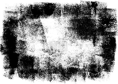 Illustration for Rough black and white texture vector. Distressed overlay texture. Grunge background. Abstract textured effect. Vector Illustration. Black isolated on white background. - Royalty Free Image