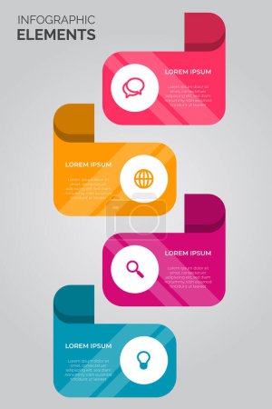 Illustration for Infographic workflow design template. Vector business template for presentation. Creative concept for infographics. - Royalty Free Image