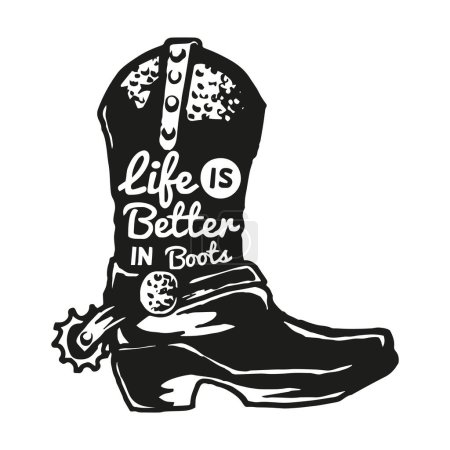 Ilustración de La vida es mejor - letras dibujadas a mano. ilustración vectorial - Imagen libre de derechos