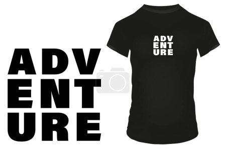 Illustration for Adventure box banner template illustration for t-shirt print - Royalty Free Image