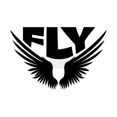 Ilustración de Fly quote banner elegante, ilustración vectorial - Imagen libre de derechos