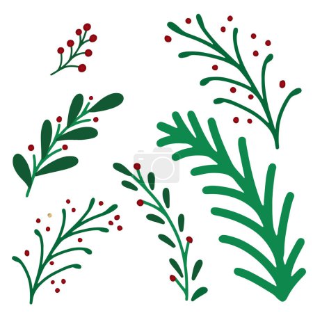 Illustration for Plants set vector illustration - Royalty Free Image