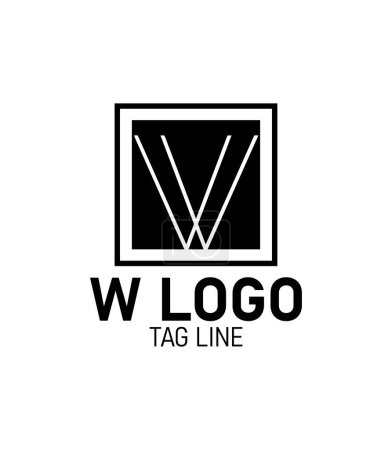 Ilustración de Letra W, WV o VW diseño del logotipo del negocio corporativo. Formas triangulares iniciales monograma para empresa. Icono alfabético, signo, marca, ilustración simbólica de vectores de letras. - Imagen libre de derechos