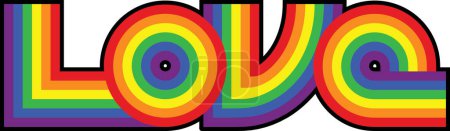 Liebe ist Liebe. Happy Pride Day. 28. Juni. Herzsymbol und LGBTQ + Pride Flag Colors. Feiern Sie Stolz Monat, Woche oder Tag Vektorillustration. LGBTQ unterstützen Social Media Postvorlage, Karte, Einladung.