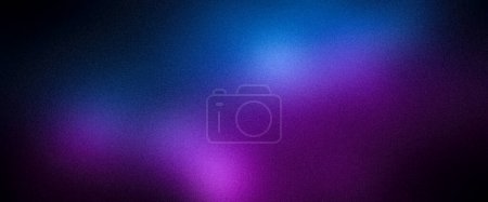 Ultrabreiter lila blau azurrosa dunkel abstrakter Verlauf körnigen Premium-Hintergrund. Perfekt für Design, Banner, Tapeten, Vorlagen, Kunst, kreative Projekte, Desktop. Exklusive Qualität, Vintage-Stil