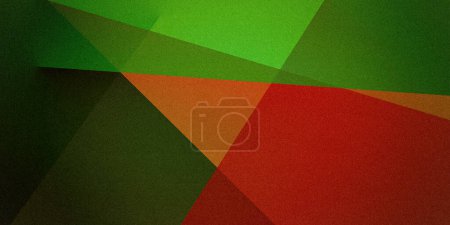 Faszinierender mehrfarbiger grün orange rot türkisfarbener lindgrüner Smaragdverlauf mit geometrischen Formen. Ideal für Banner, Vorlagen. Vintage Premium-Qualität
