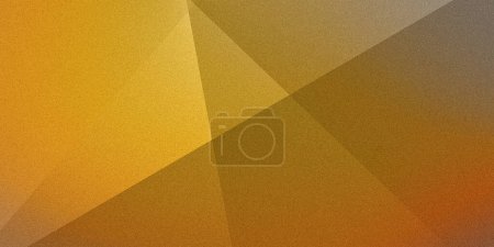 Fascinating mix of geometric elements on grainy pixel yellow golden orange brown red beige gradient. Perfect for design, banners, templates. Premium vintage style