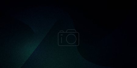 Geometric waves, lines, rays. Grainy abstract ultra-wide pixel multicolored dark green turquoise black gray graphite emerald gradient exclusive background. Perfect for design, banners, wallpapers