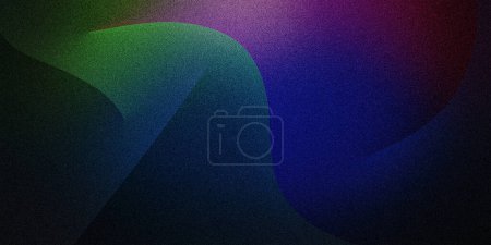 Dynamic multicolored waves, stripes, lines, vectors. Grainy abstract ultra-wide pixel dark green blue purple pink red neon gradient background. Ideal for design, banners, wallpapers. Premium style